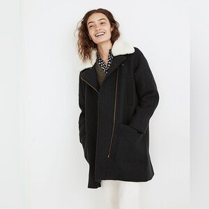Madewell Eldridge Zip Coat in Insuluxe Fabric